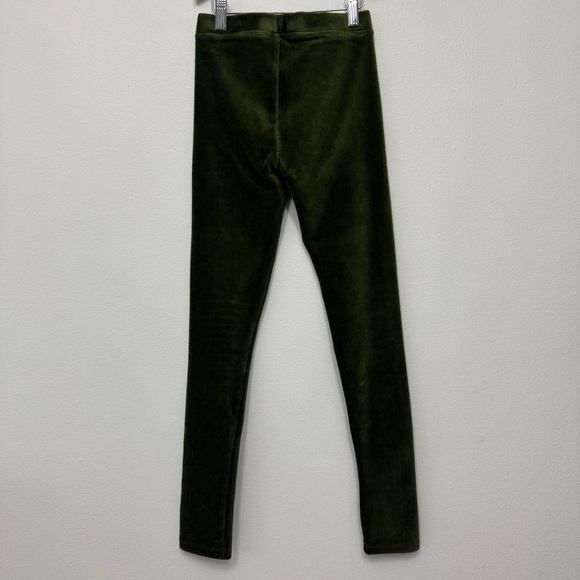 Crewcuts Velvet Leggings Green Size 12 - Picture 5 of 5